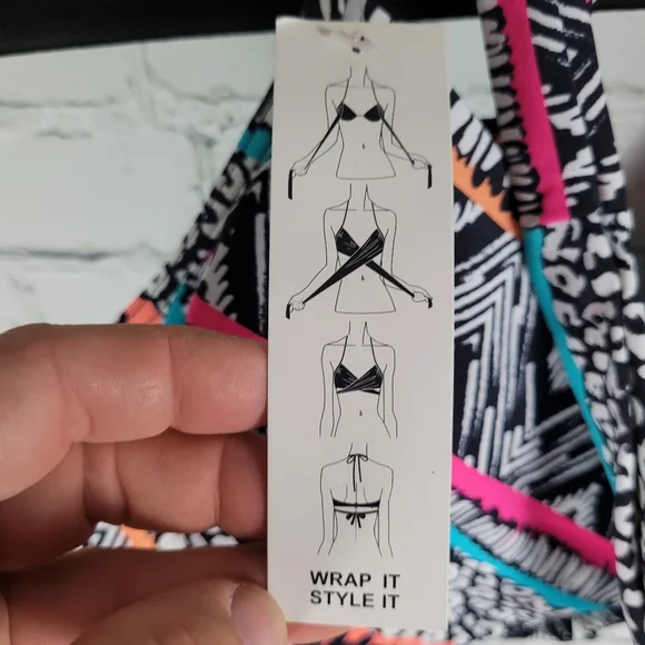 COCO RAVE | Simone halter underwire bra wrap bikini swim bathing suit top - Picture 3 of 12